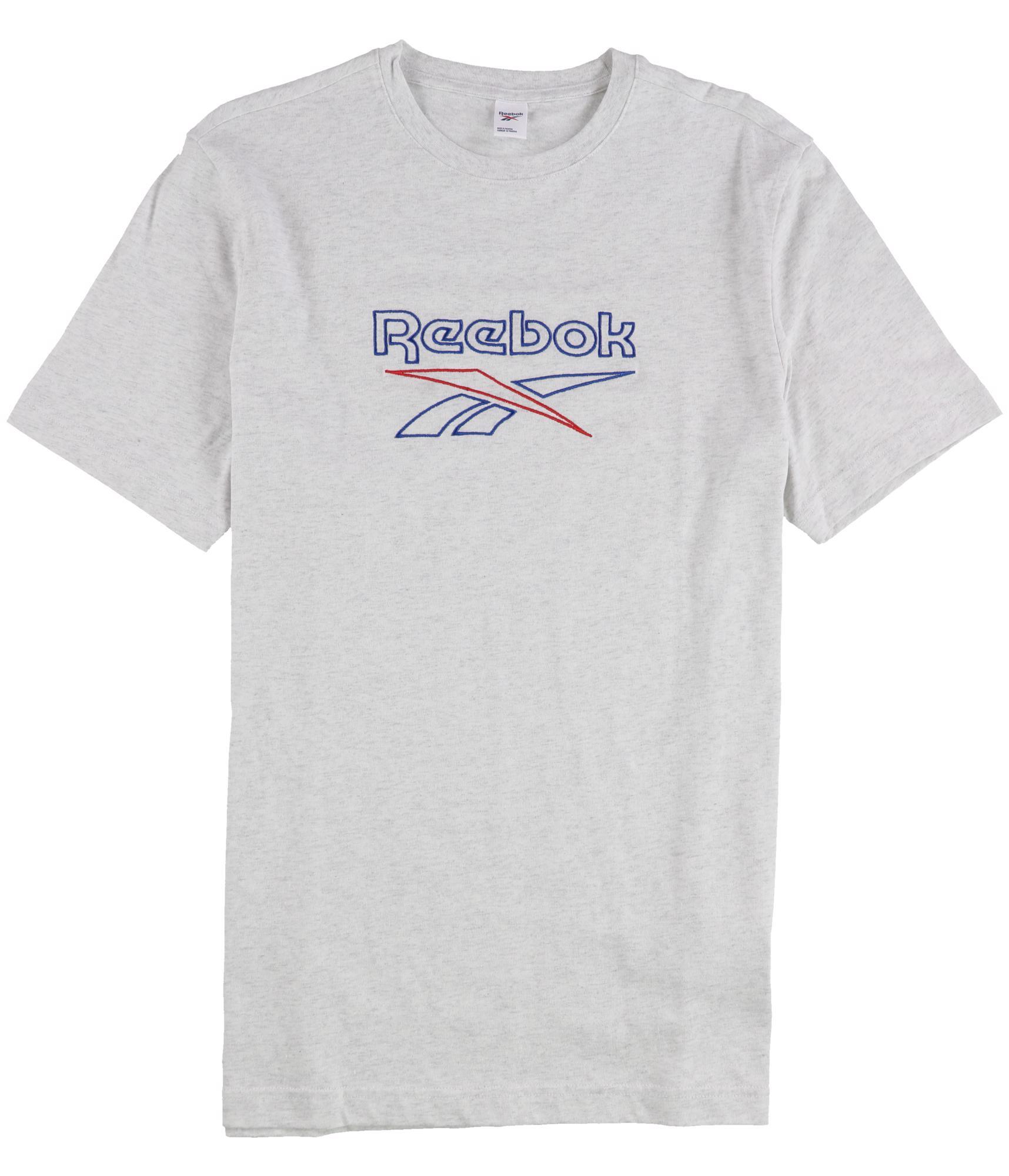 Reebok Mens Classic Vector Graphic T-Shirt, White, Medium