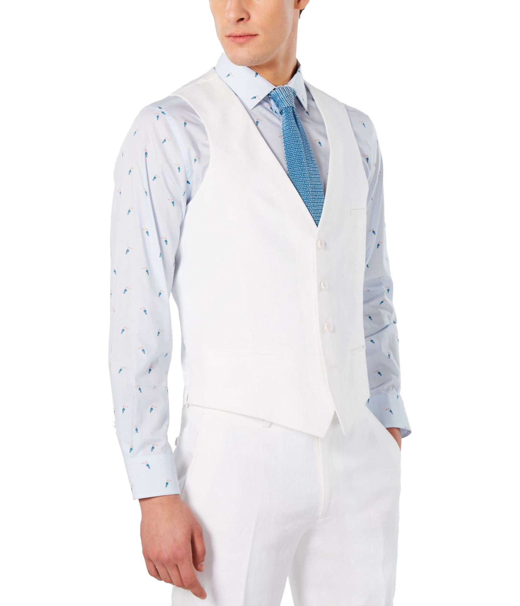 bar III Mens 115.00 Four Button Vest