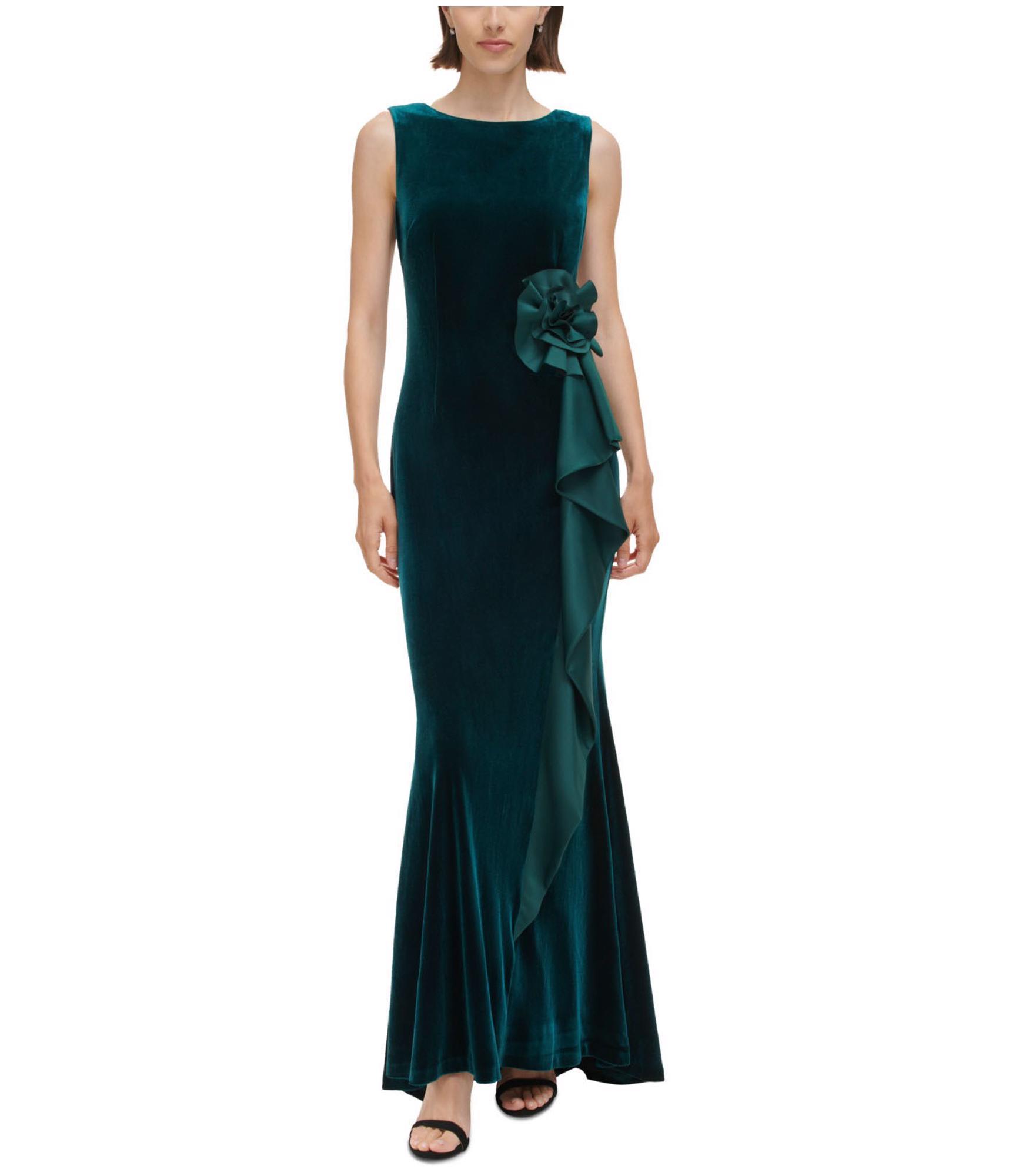 Buy Jessica Howard Womens Velvet A-line Dress Online | Tags Weekly