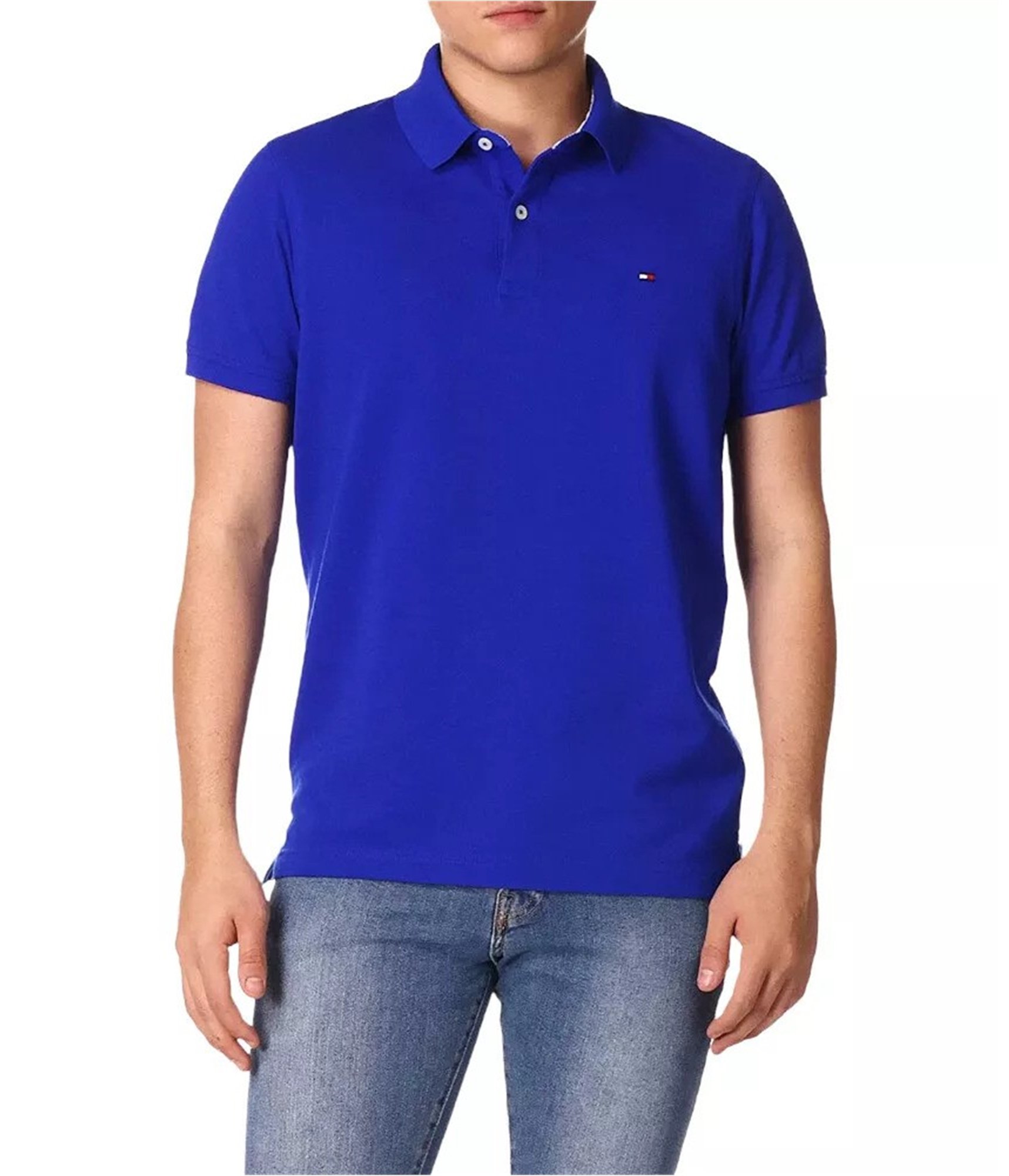 Tommy Hilfiger Mens Cotton Polo Shirt - Picture 2 of 9