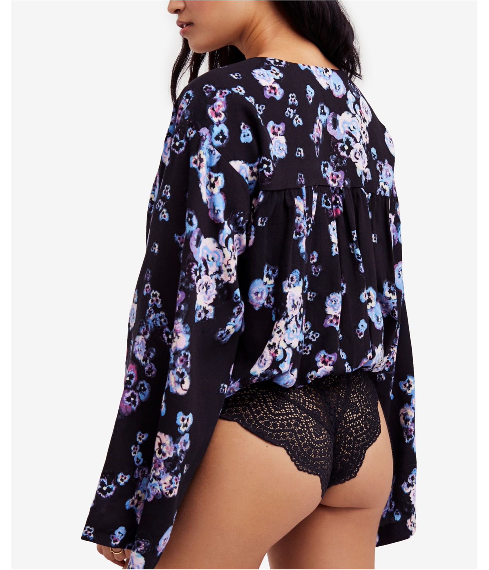 Free People Womens Forties Feel Bodysuit Jumpsuit - Picture 4 of 8