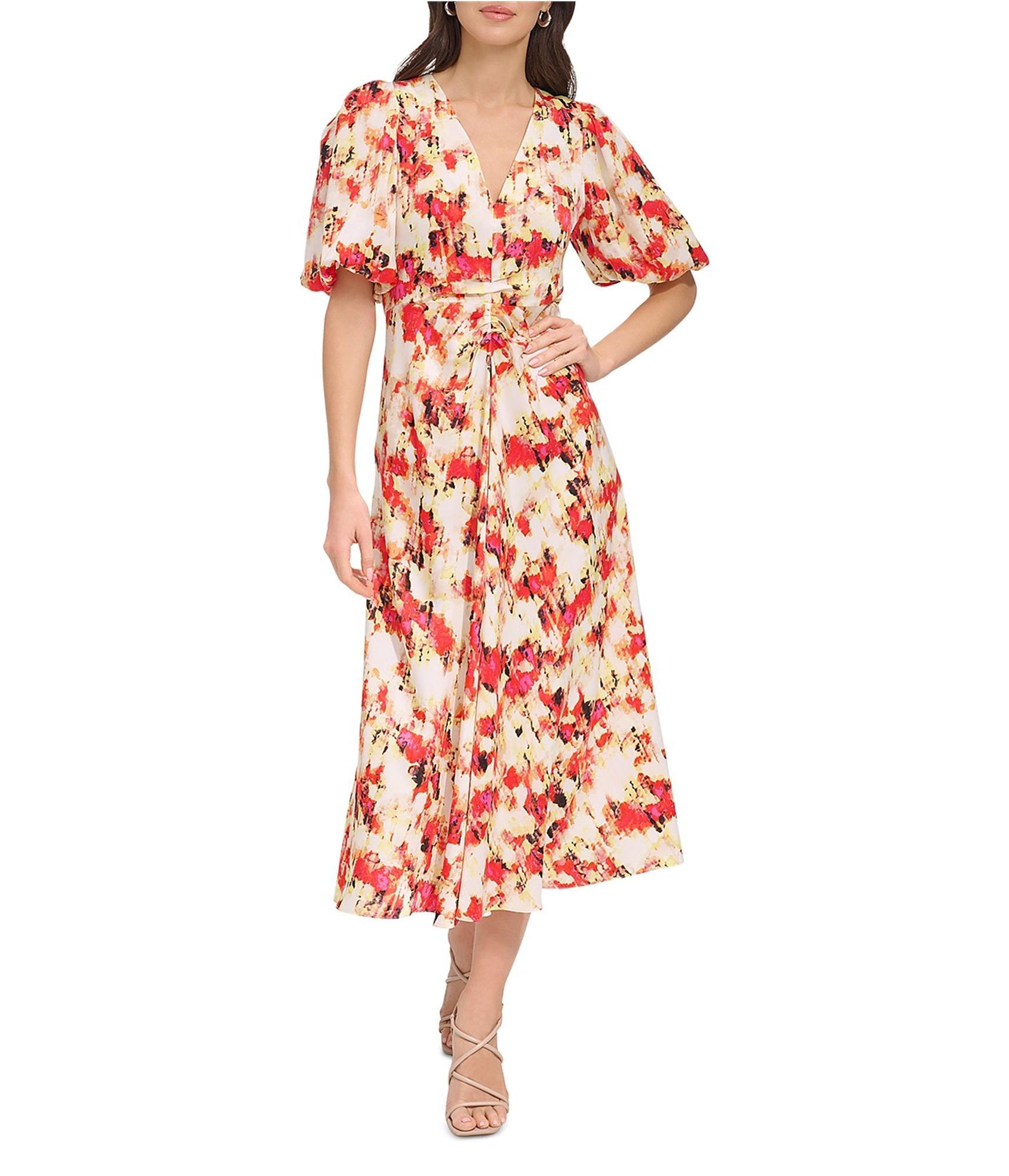gorgeous midi dresses Unique Vintage Teal Floral Brocade Wrap Midi Dress