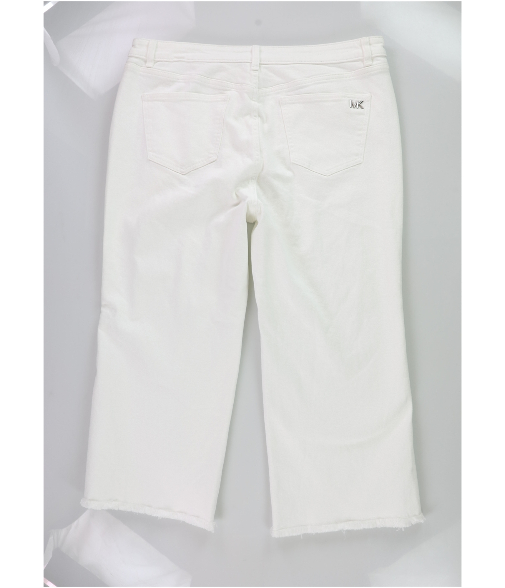 Michael Kors Womens Selma Flare Wide Leg Loose Cropped Jeans