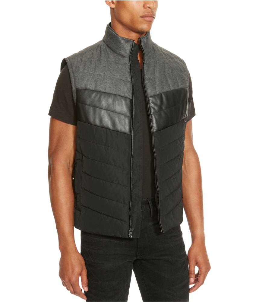 Kenneth Cole Mens Colorblock Puffer Vest - Picture 2 of 2