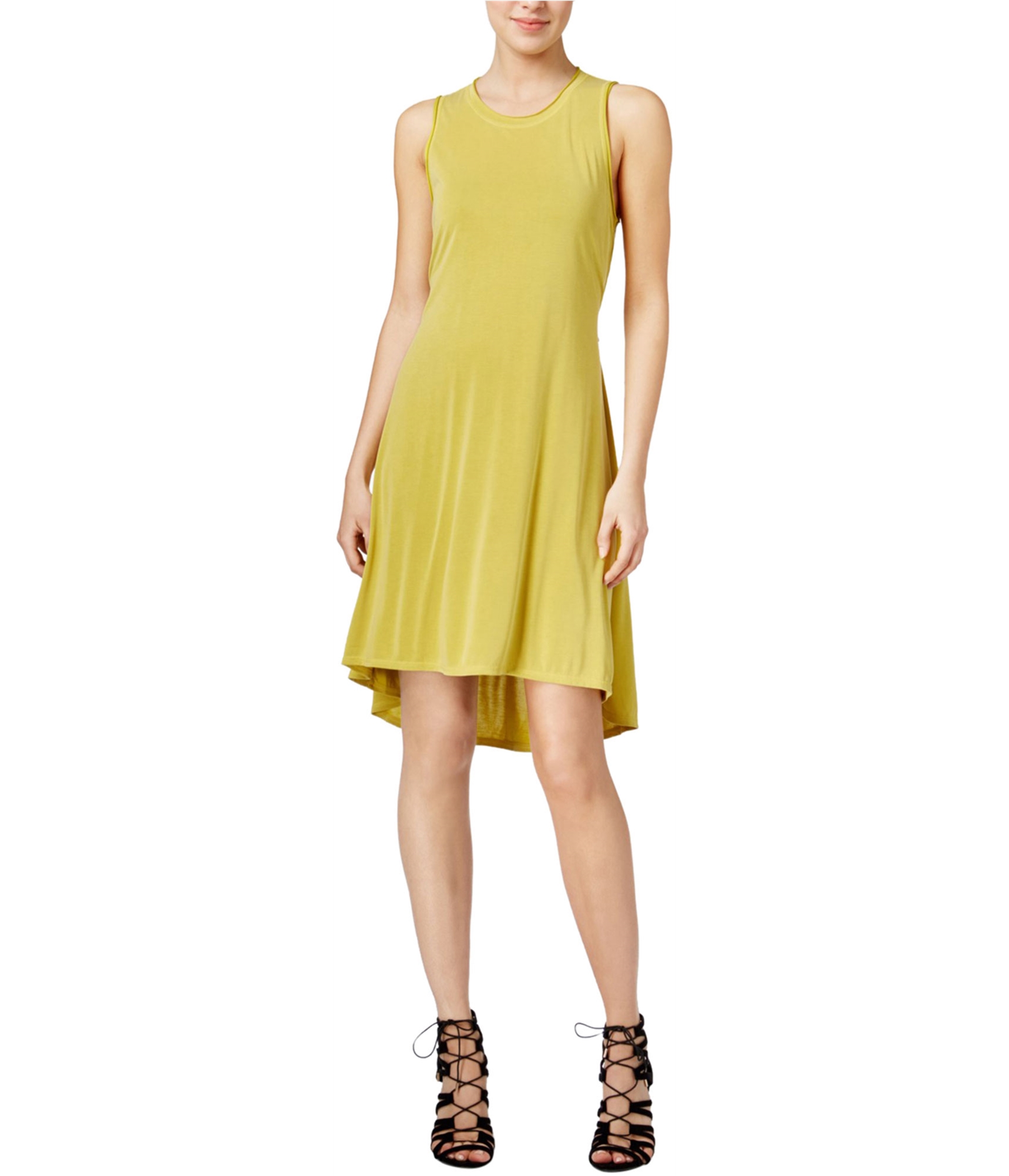 Rachel Roy Womens Back-Cutout Shirt Dress