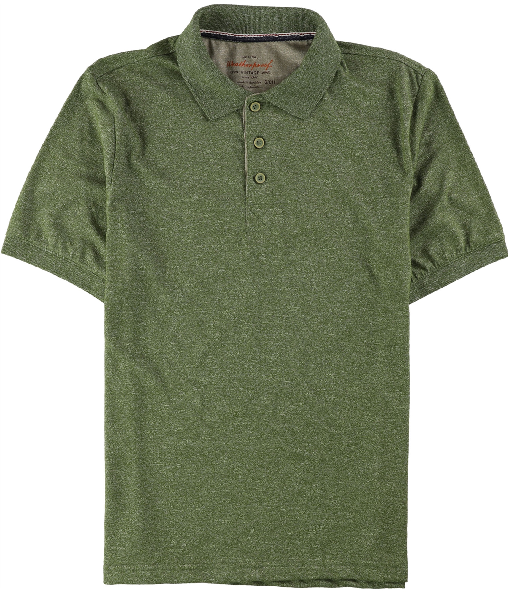 Weatherproof Mens SS Melange Polo Shirt - Picture 2 of 3