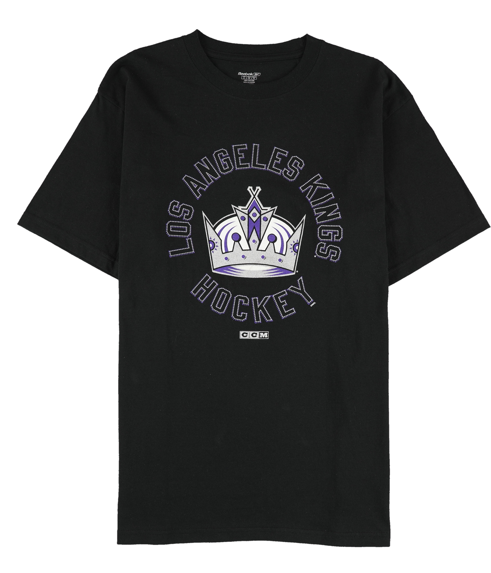 Reebok Mens Los Angeles Kings Hockey Graphic T-Shirt, Black, Medium