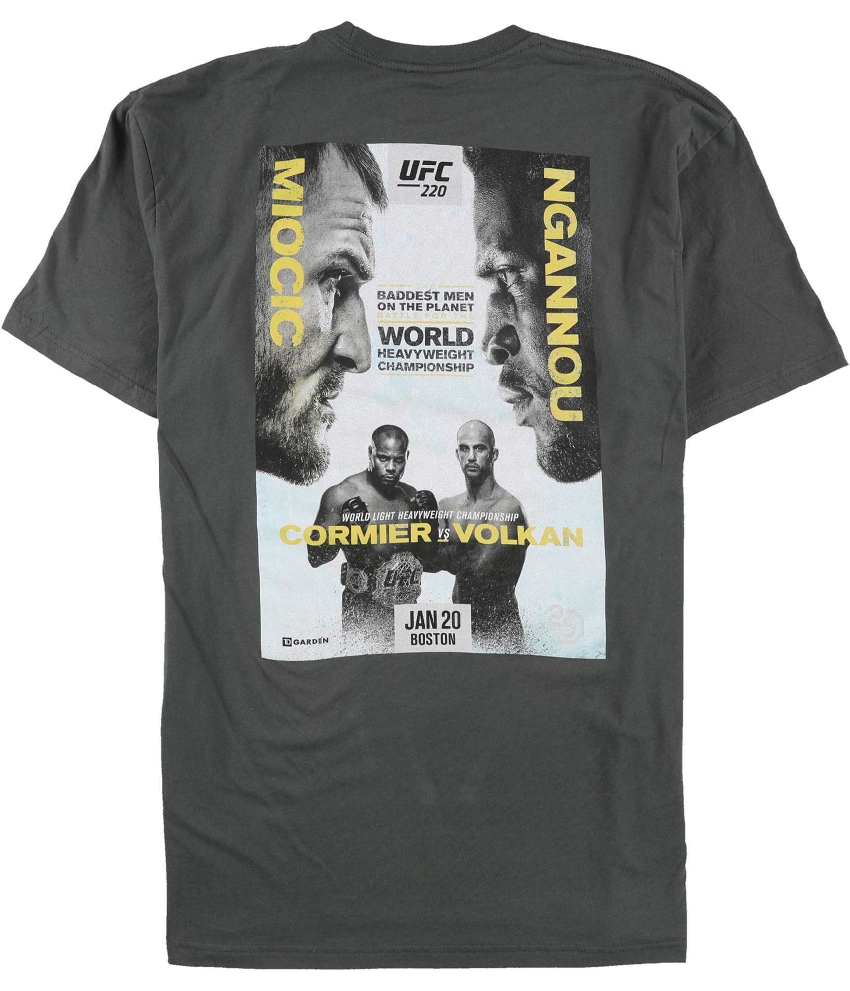 UFC Mens 220 Jan 20th Boston Graphic T-Shirt - Picture 5 of 21