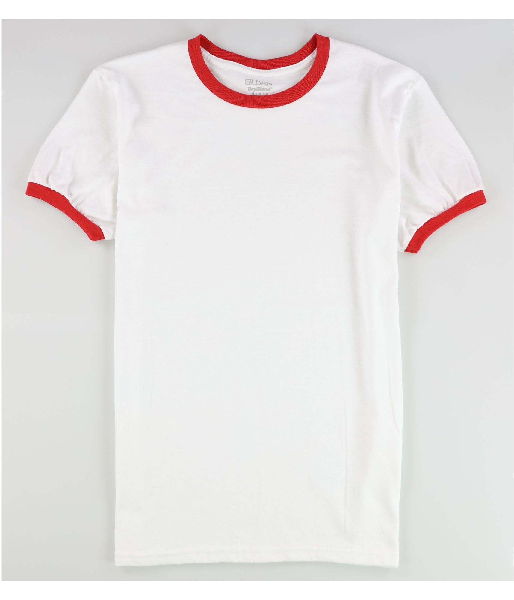 Gildan Mens 2-Tone Basic T-Shirt, White, Medium