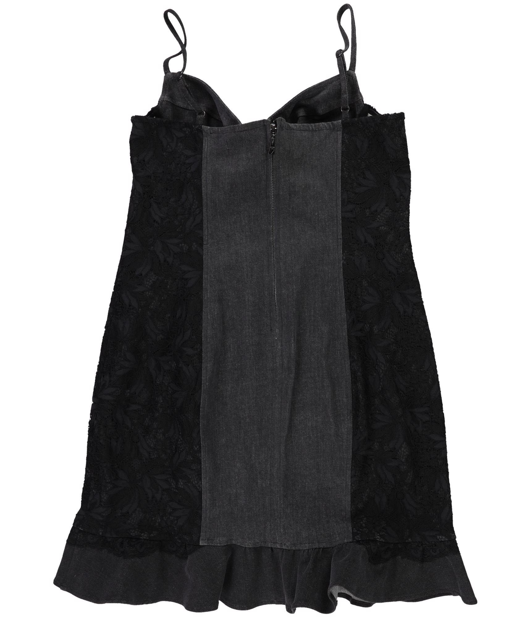 GUESS Womens Denim Lace Bustier Dress - Picture 2 of 3