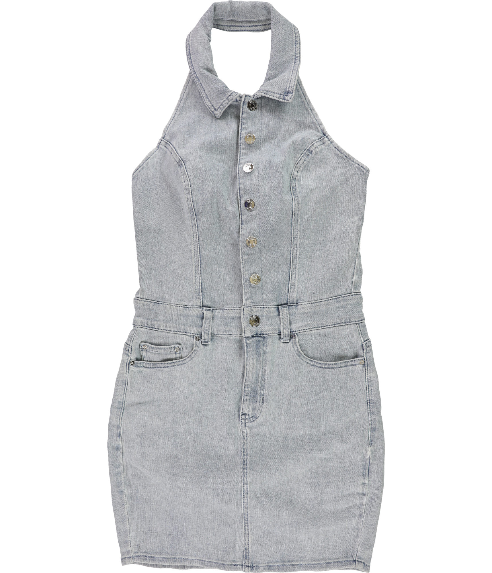 current elliott denim shirt dress Tulip Elsa – A-Line Button-Down Denim / S , LISSA the Shop this dress features Colour:Taupe Square Neck Sleeveless Denim milkmaiddresses