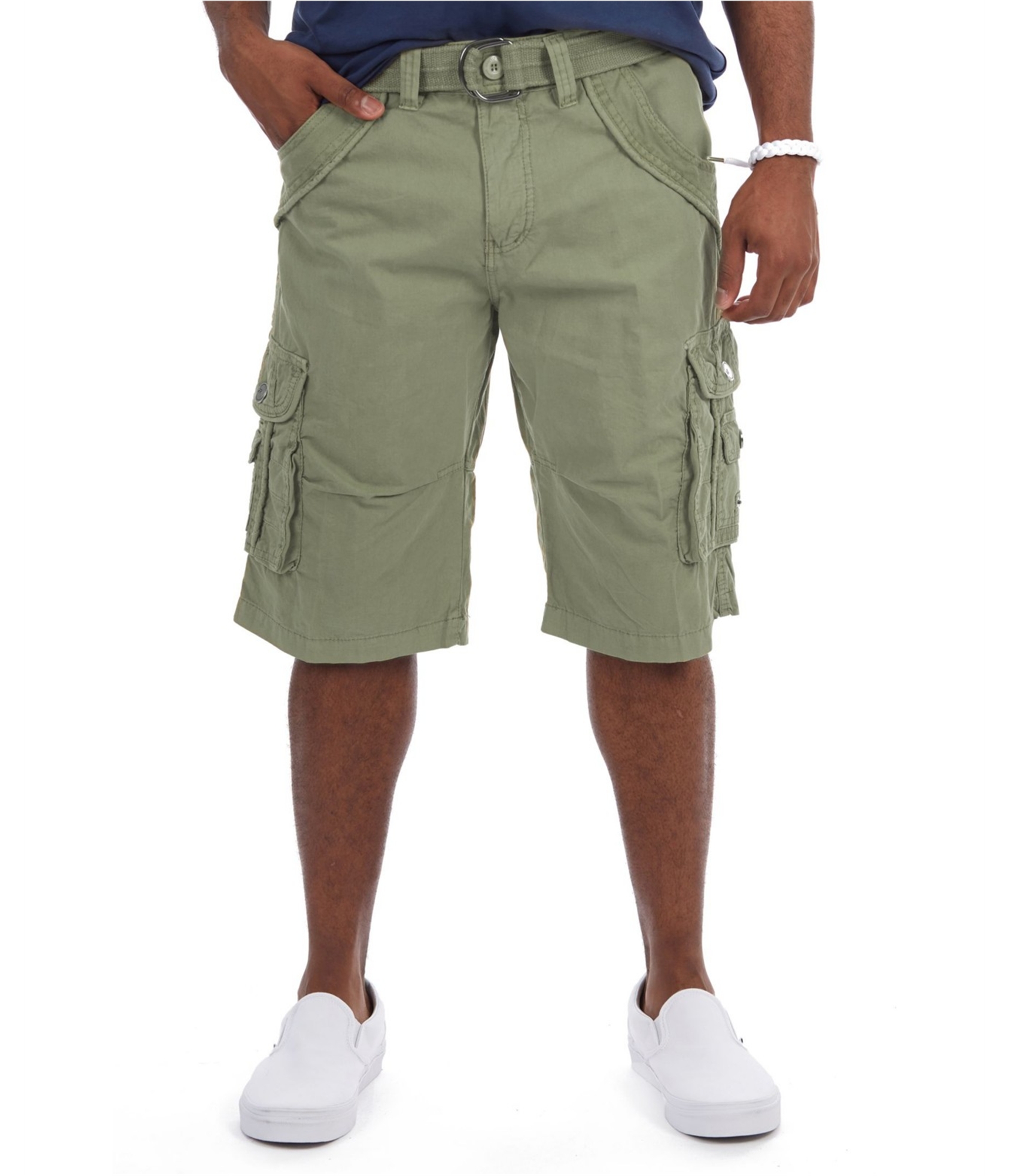 Short cargo décontracté homme XRAY ceinturé double poche - Photo 5 sur 8